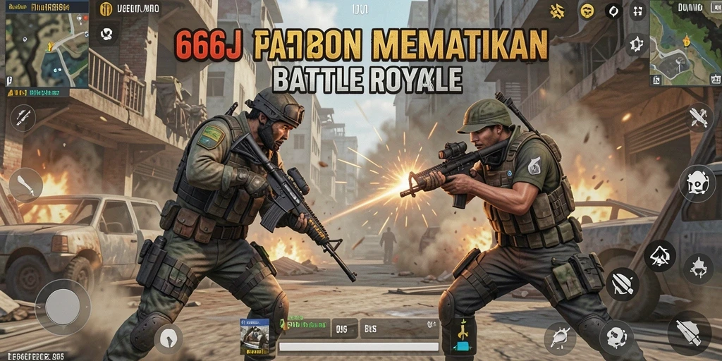 Screenshot gameplay 666J menampilkan aksi pertarungan yang mendebarkan.