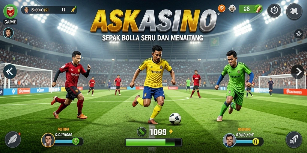 Tampilkan gameplay seru dari ASKASINO dengan aksi sepak bola terbaik.