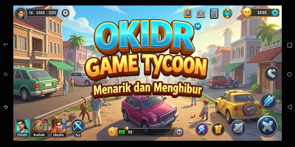 Screenshot utama OKIDR menampilkan gameplay seru dan strategi Tycoon.