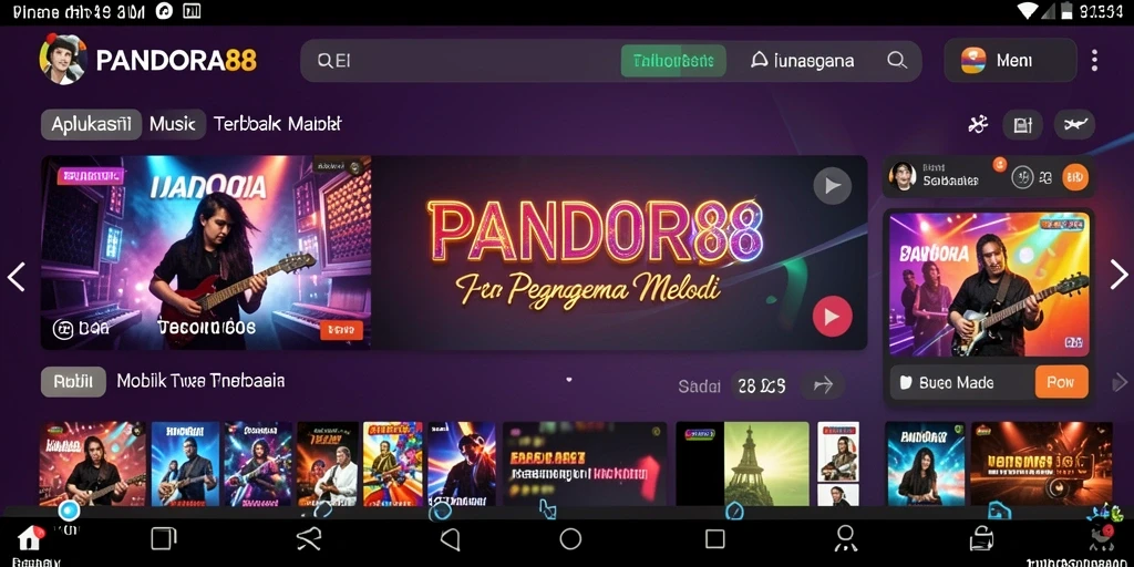 Tampilan gameplay PANDORA88 menampilkan pengalaman mendengarkan musik yang interaktif.